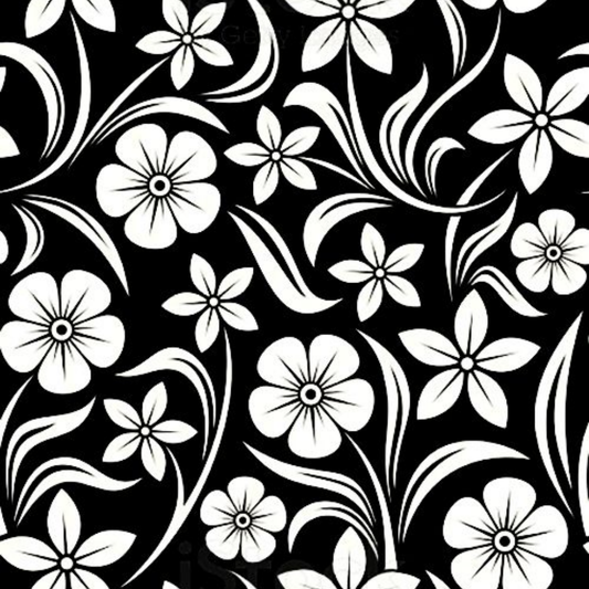Floral Noir Full Wrap Edition Lighter | Gift Craft