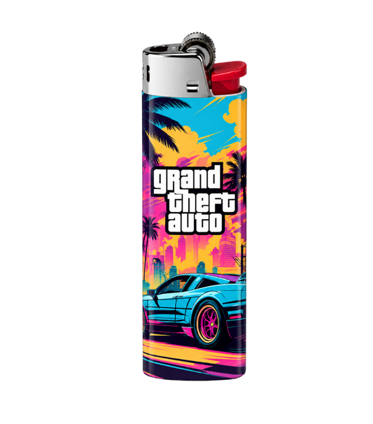 Grand Theft Auto (GTA) Lighter Pack | 4-Piece Art Set | Gift Craft BD