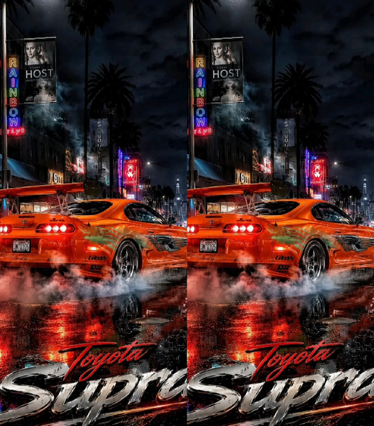 Toyota Supra MK4 6 Dual-Side Edition Lighter | Gift Craft
