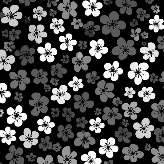 Monochrome Floral Full Wrap Edition Lighter | Gift Craft