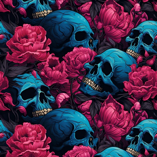 Gothic Skull & Rose Full Wrap Edition Lighter | Gift Craft