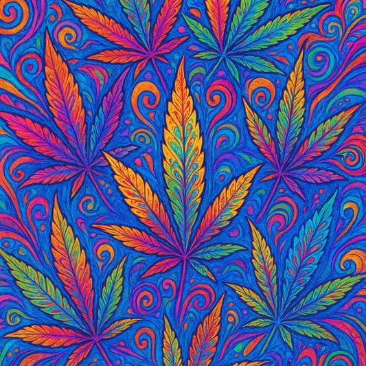 Retro Cannabis Leaf Full Wrap Edition Lighter | Gift Craft
