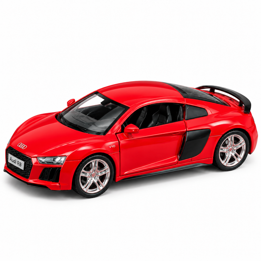 Red Audi R8 Coupé Die-Cast Model Car – RMZ City
