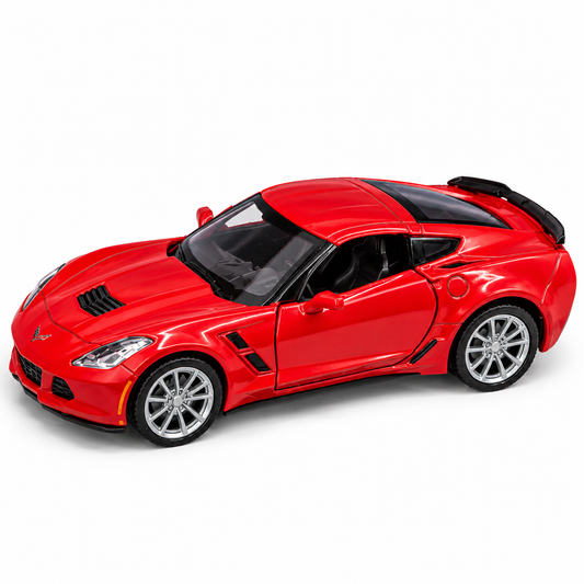 Red Chevrolet Corvette Grand Sport Die-Cast Model Car – RMZ City