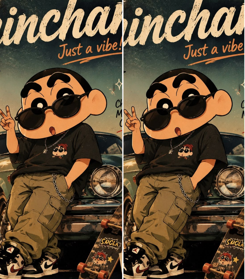 Shinchan 4 Dual-Side Edition Lighter | Gift Craft