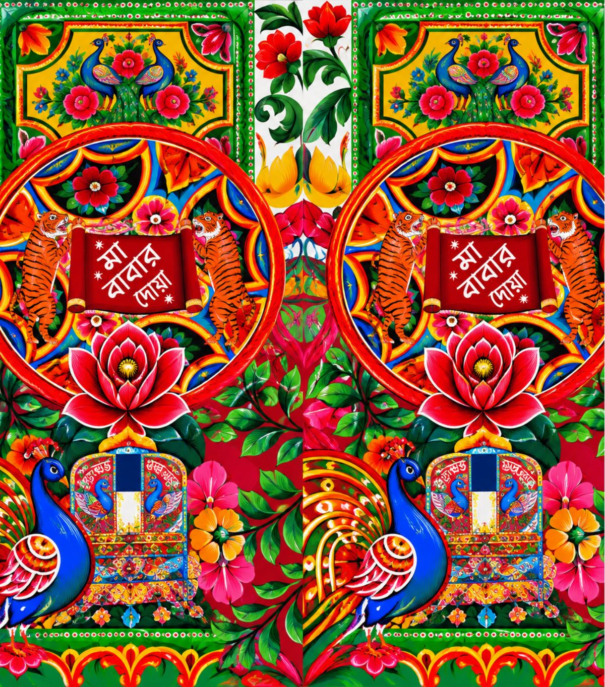 Rickshaw Art | 5-Piece Set | Gift Craft BD