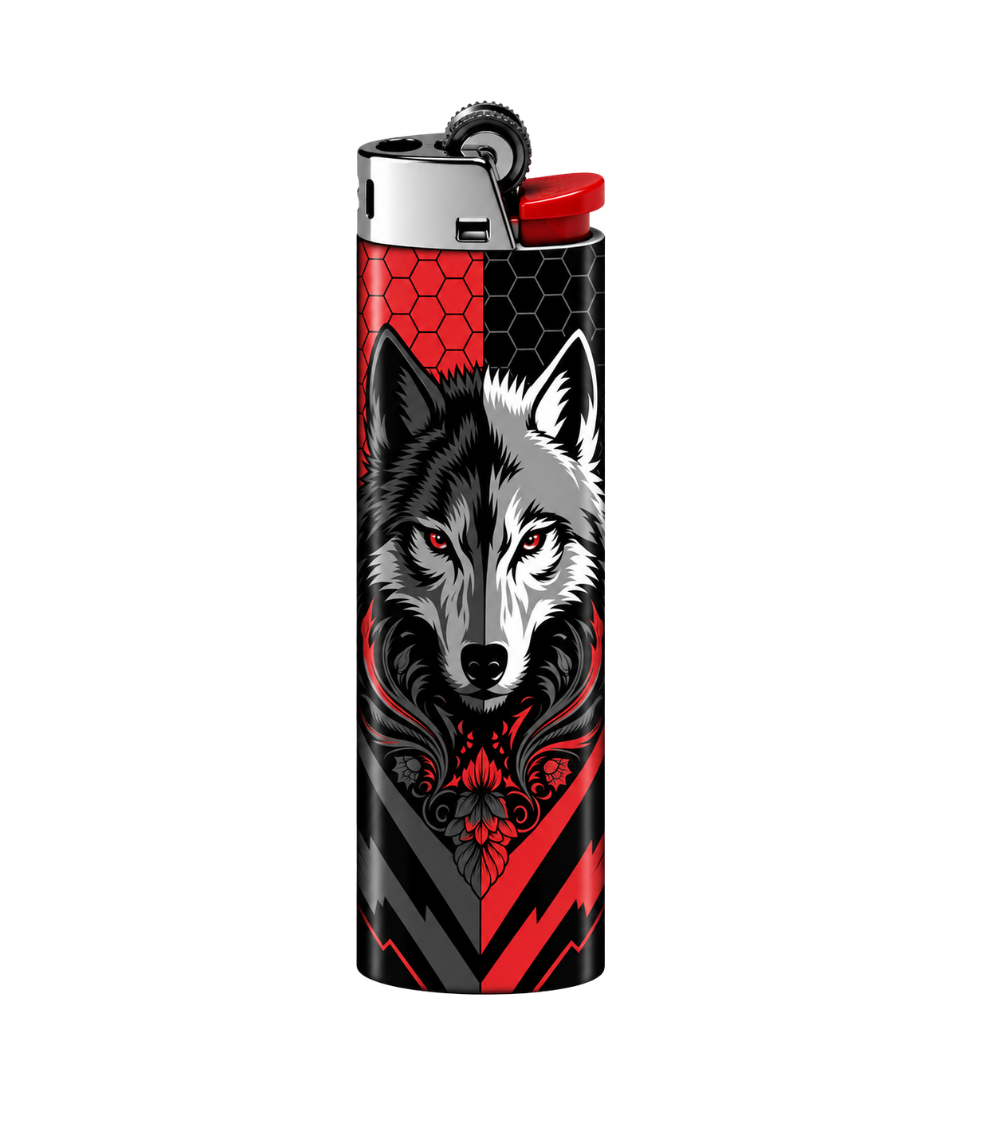 WOLF Lighter Pack | 4-Piece Art Set | Gift Craft BD