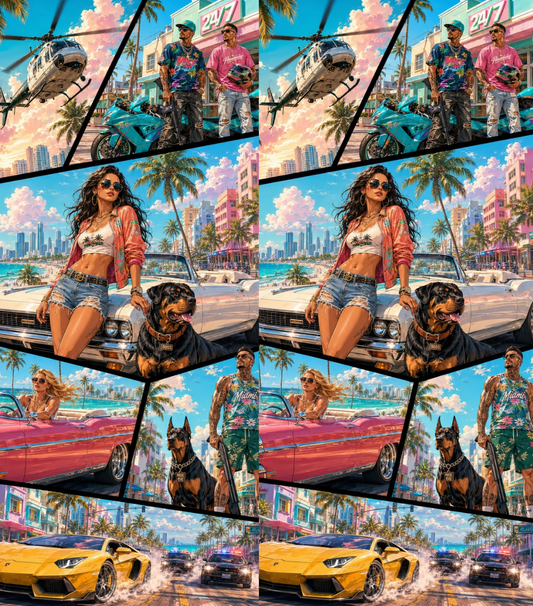 Vice City Tropical Street Legends | Lighter | Gift Craft