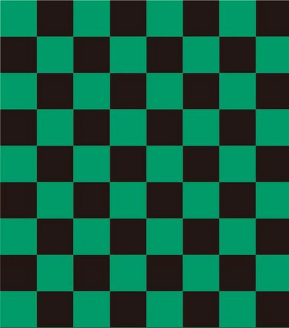 Green & Black Checkerboard Full Wrap Edition Lighter | Gift Craft