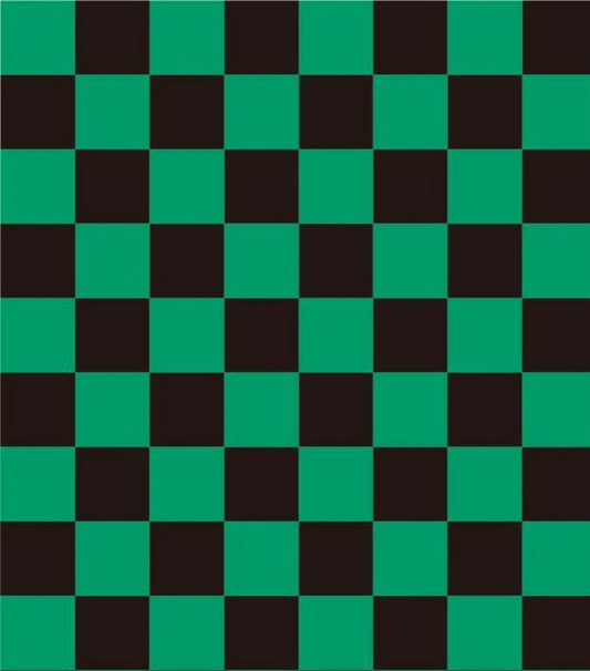 Green & Black Checkerboard Full Wrap Edition Lighter | Gift Craft