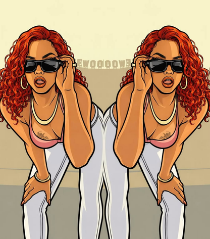 Vice City Redhead Street Diva | Lighter | Gift Craft