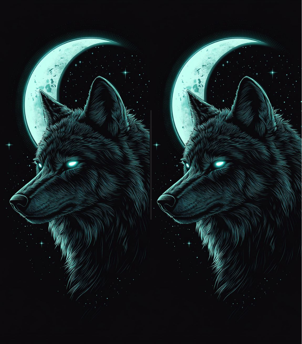 WOLF Lighter Pack | 4-Piece Art Set | Gift Craft BD