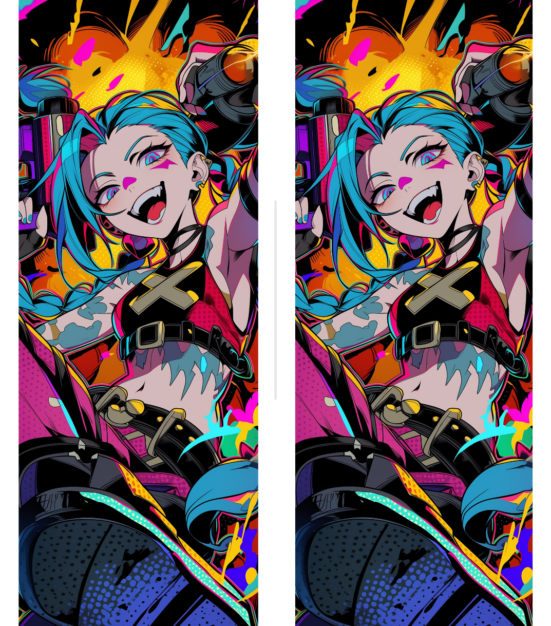 Jinx Arcane / League of Legends Dual-Side Edition Lighter | Gift Craft