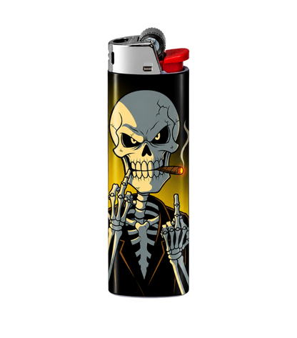 Smoking Skull Skeleton | Lighter | Gift Craft