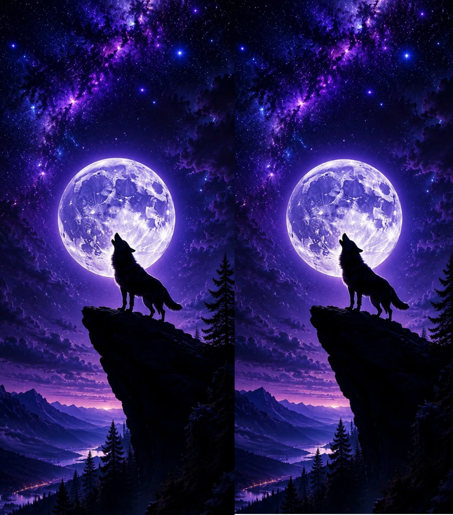 Howling Wolf Moon 🐺 | Lighter | Gift Craft