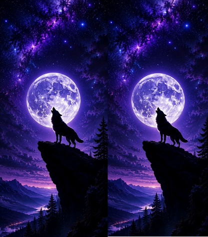 Howling Wolf Moon 🐺 | Lighter | Gift Craft