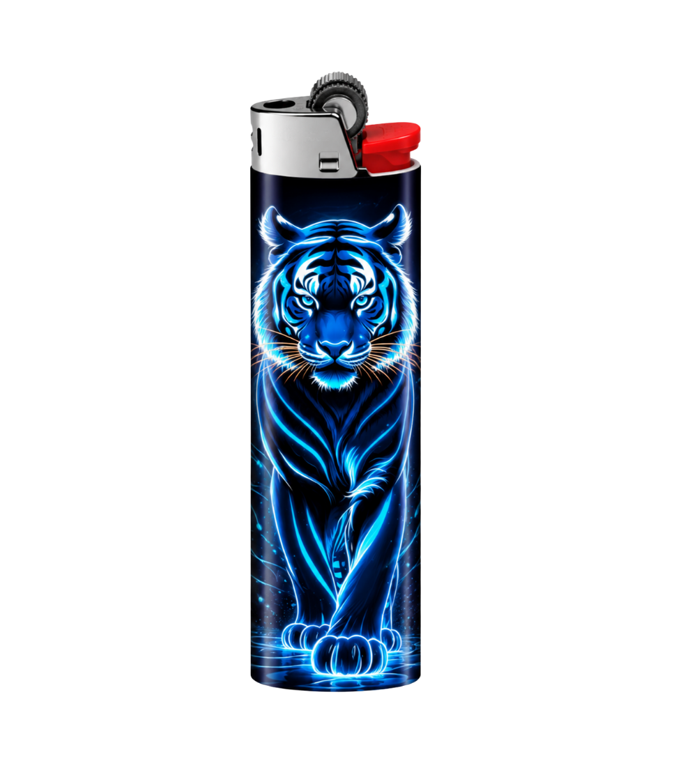 Neon Tiger Pack Lighter Pack | 4-Piece Art Set | Gift Craft BD