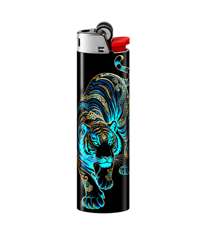 Neon Tiger Pack Lighter Pack | 4-Piece Art Set | Gift Craft BD