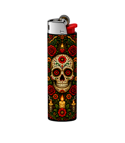 Mexican Skull Lighter Pack | 4-Piece Skull Set | Gift Craft BD