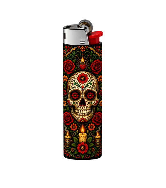 Mexican Skull Lighter Pack | 4-Piece Skull Set | Gift Craft BD