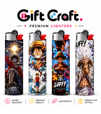 Luffy One piece Lighter Pack | 4-Piece Art Set | Gift Craft BD