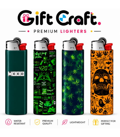 Hemp Lighter Pack | 4-Piece Art Set | Gift Craft BD