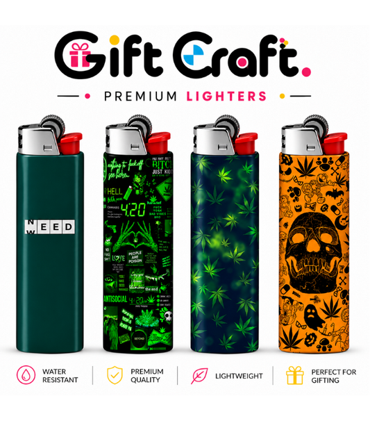 Hemp Lighter Pack | 4-Piece Art Set | Gift Craft BD