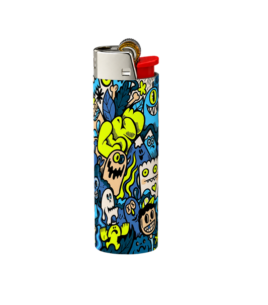 Neon Doodle Full Wrap Edition Lighter | Gift Craft