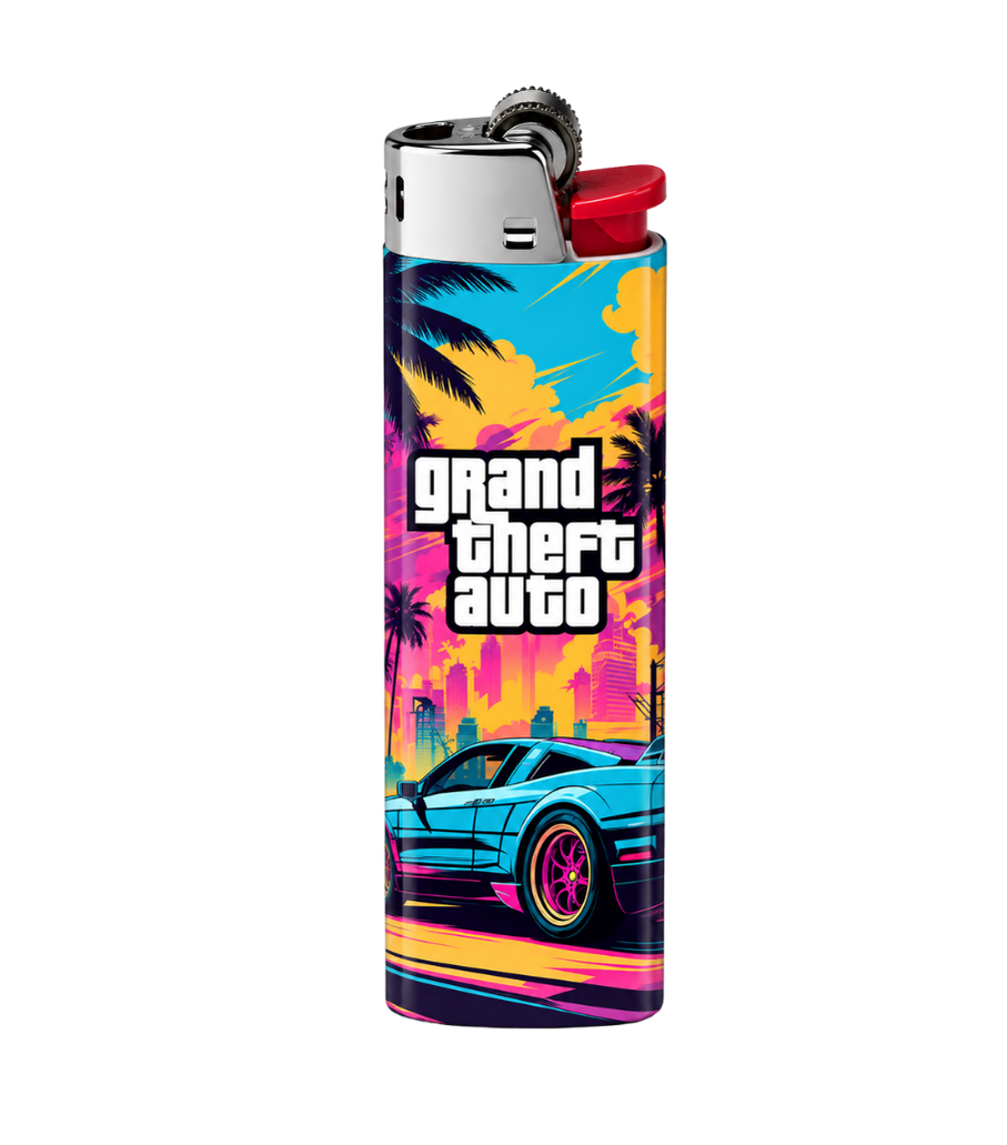 Grand Theft Auto (GTA) Lighter Pack | 4-Piece Art Set | Gift Craft BD