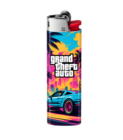 Grand Theft Auto (GTA) Lighter Pack | 4-Piece Art Set | Gift Craft BD