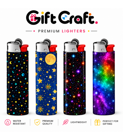 Star Lighter Pack | 4-Piece Art Set | Gift Craft BD