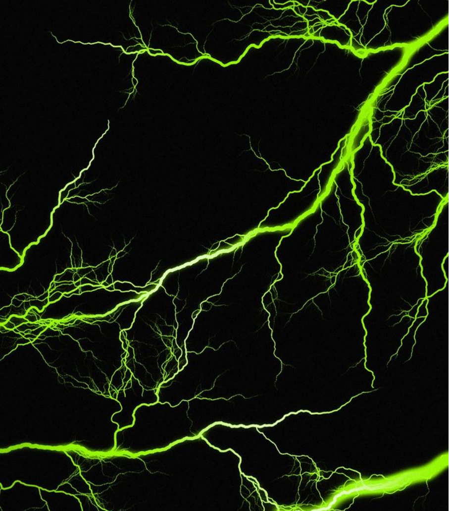 Neon Green Lightning Full Wrap Edition Lighter | Gift Craft