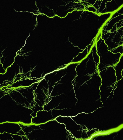 Neon Green Lightning Full Wrap Edition Lighter | Gift Craft