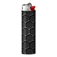 Hexagon Mesh Pattern Full Wrap Edition Lighter | Gift Craft