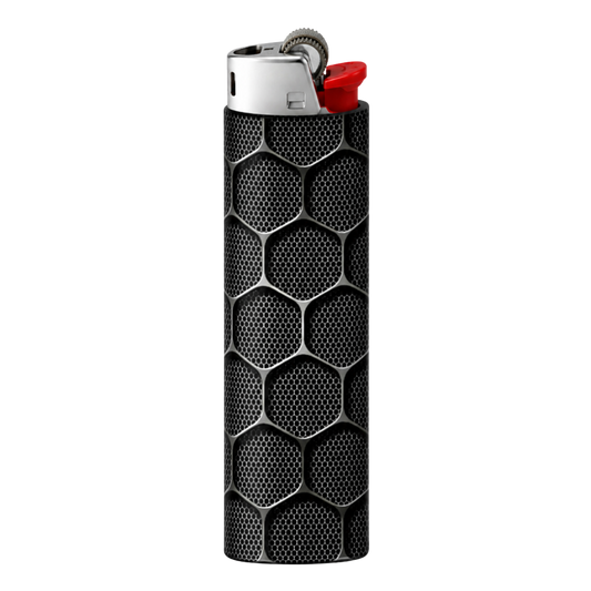 Hexagon Mesh Pattern Full Wrap Edition Lighter | Gift Craft