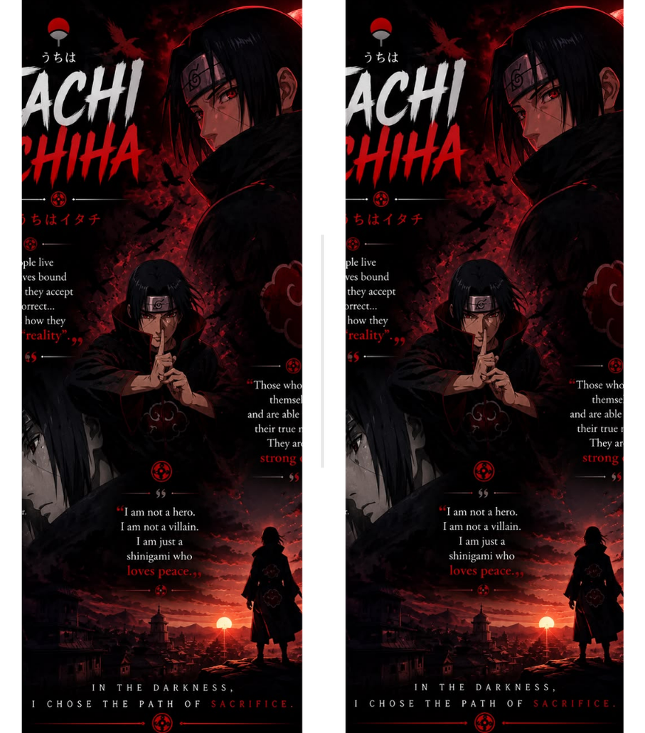 Itachi Uchiha 22 Dual-Side Edition Lighter | Gift Craft