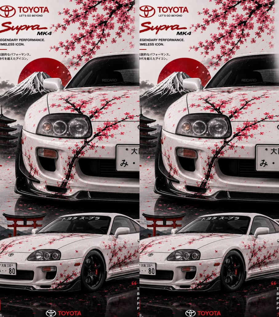 Toyota Supra MK4 1 Dual-Side Edition Lighter | Gift Craft