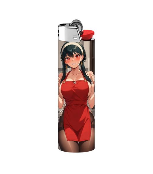 Red Apron Anim Baddie Dual-Side Edition Lighter | Gift Craft