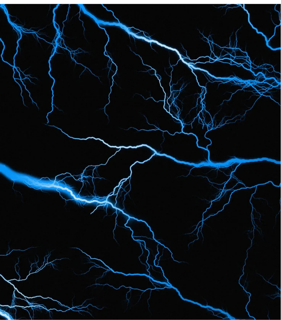Neon blue Lightning Full Wrap Edition Lighter | Gift Craft