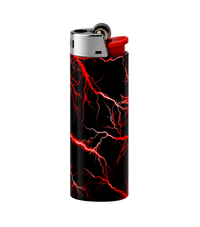 Neon Red Lightning Full Wrap Edition Lighter | Gift Craft