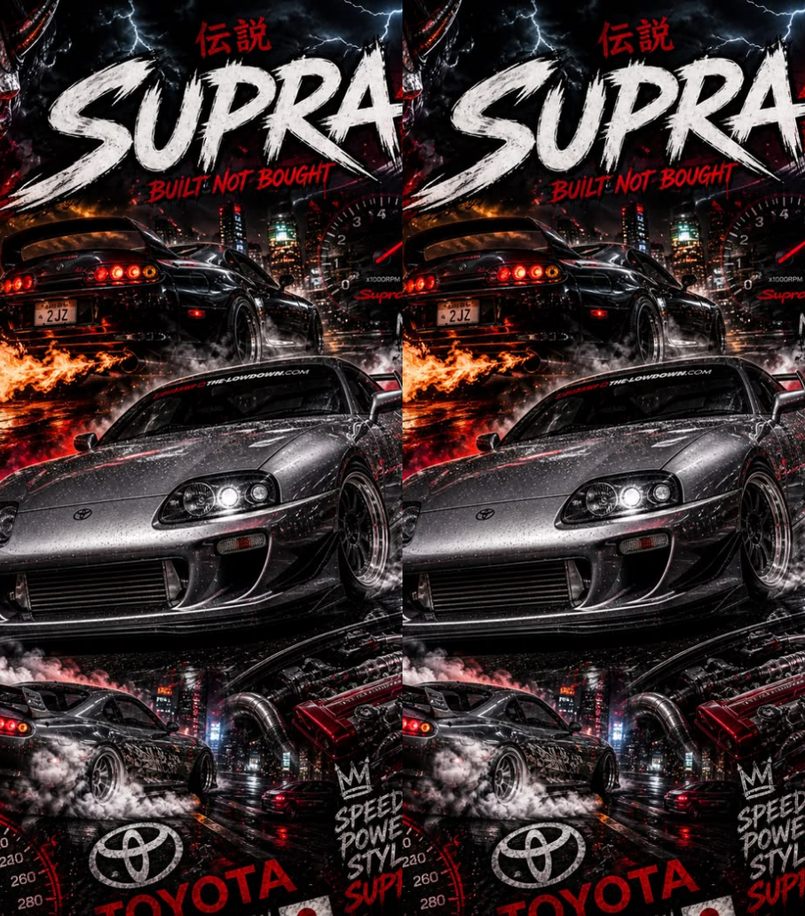 Toyota Supra MK4 5 Dual-Side Edition Lighter | Gift Craft