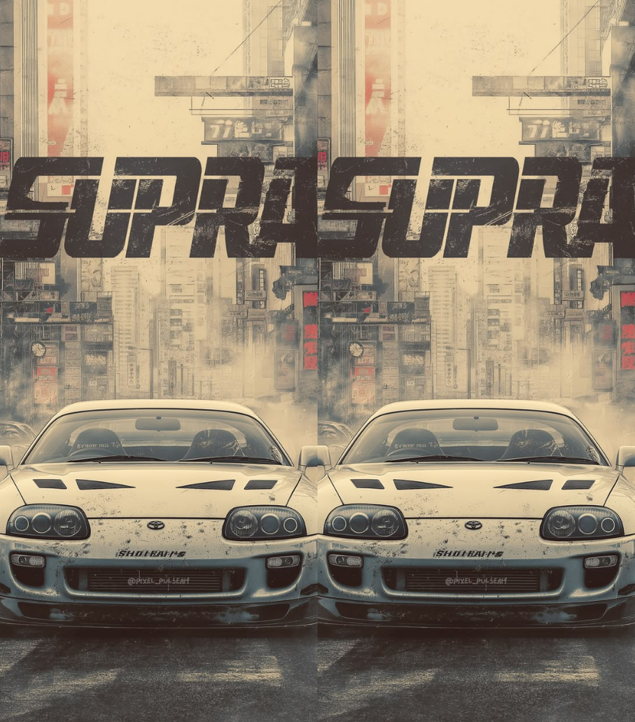 Toyota Supra MK4 8 Dual-Side Edition Lighter | Gift Craft
