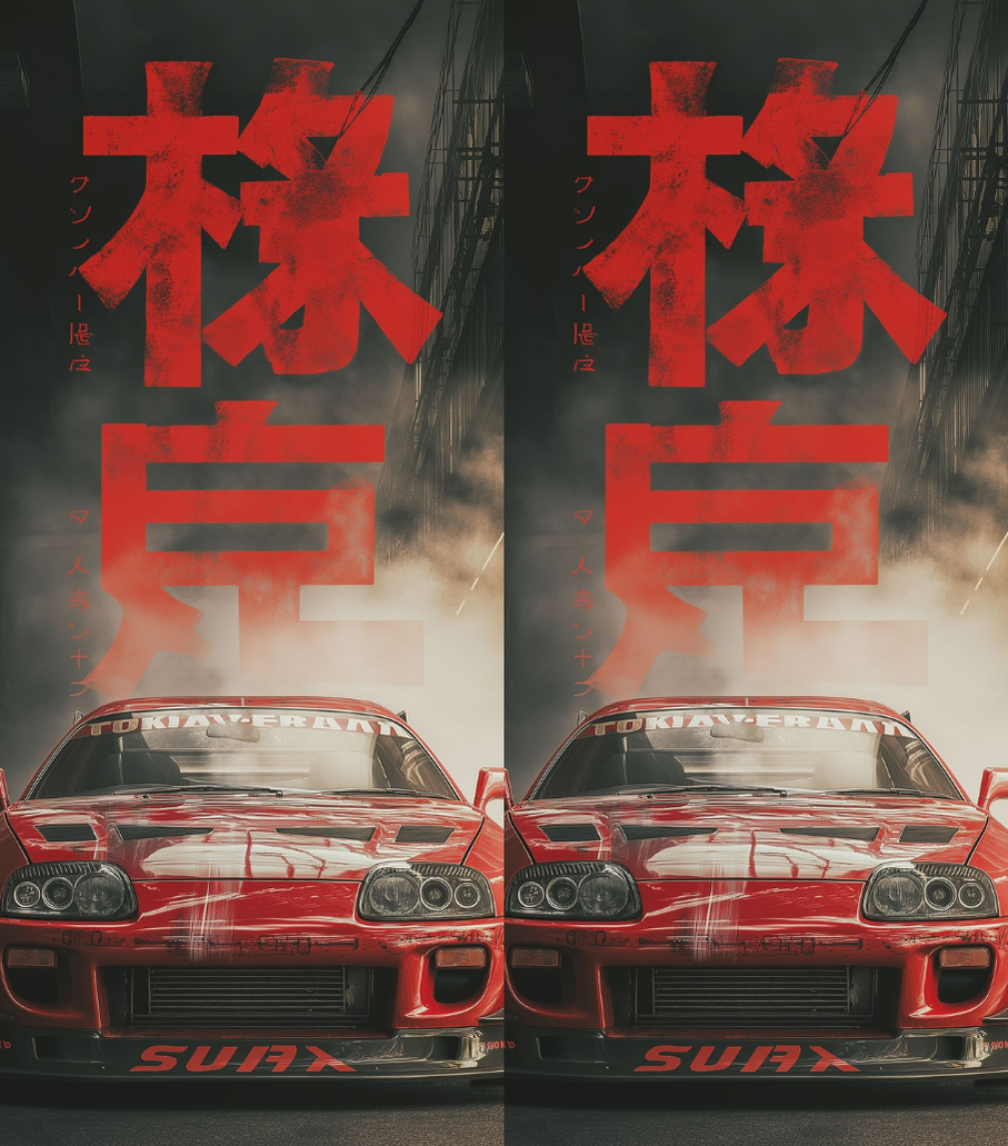 Toyota Supra MK4 9 Dual-Side Edition Lighter | Gift Craft