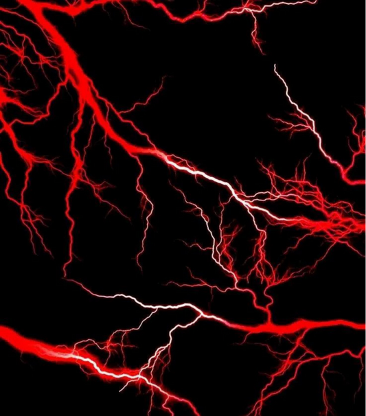 Neon Red Lightning Full Wrap Edition Lighter | Gift Craft