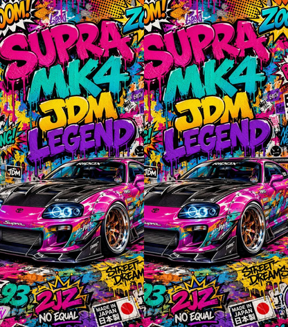 Toyota Supra MK4 13 Dual-Side Edition Lighter | Gift Craft