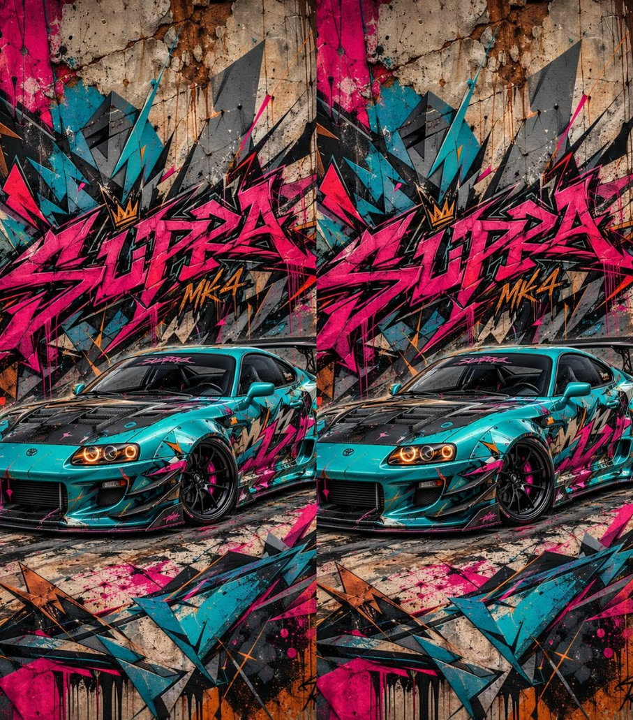 Toyota Supra MK4 14 Dual-Side Edition Lighter | Gift Craft