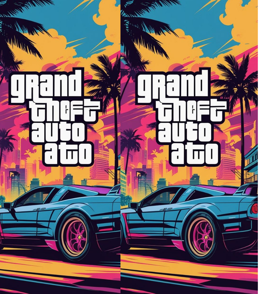 Grand Theft Auto (GTA) Lighter Pack | 4-Piece Art Set | Gift Craft BD