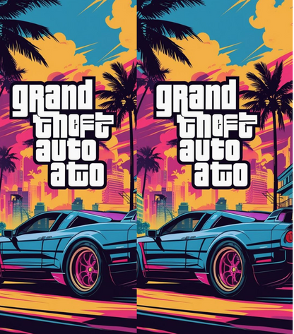 Grand Theft Auto (GTA) Lighter Pack | 4-Piece Art Set | Gift Craft BD