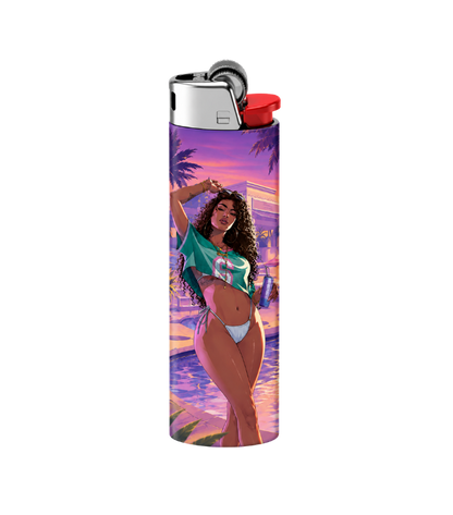 90s Miami Vice Baddie Dual-Side Edition Lighter | Gift Craft