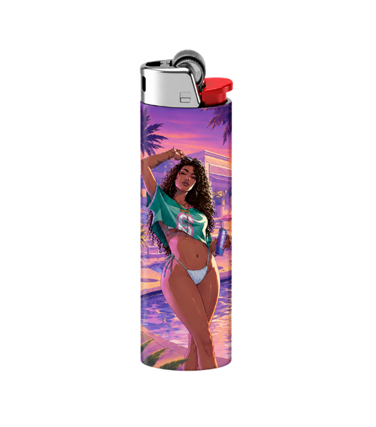 90s Miami Vice Baddie Dual-Side Edition Lighter | Gift Craft